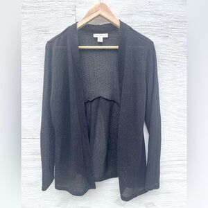 Coldwater Creek Black Lightweight Cardigan